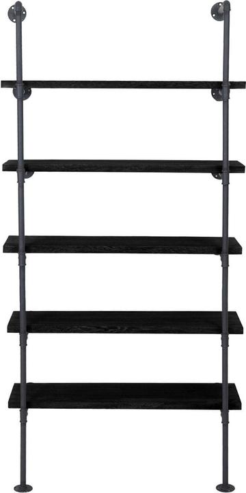 Produktbild Swisshandel24 Standregal, Wohnregal Bücherregal Ablageregal, Industriedesign 165x80x28cm - dunkelgrau (165 x 80 x 28 cm)