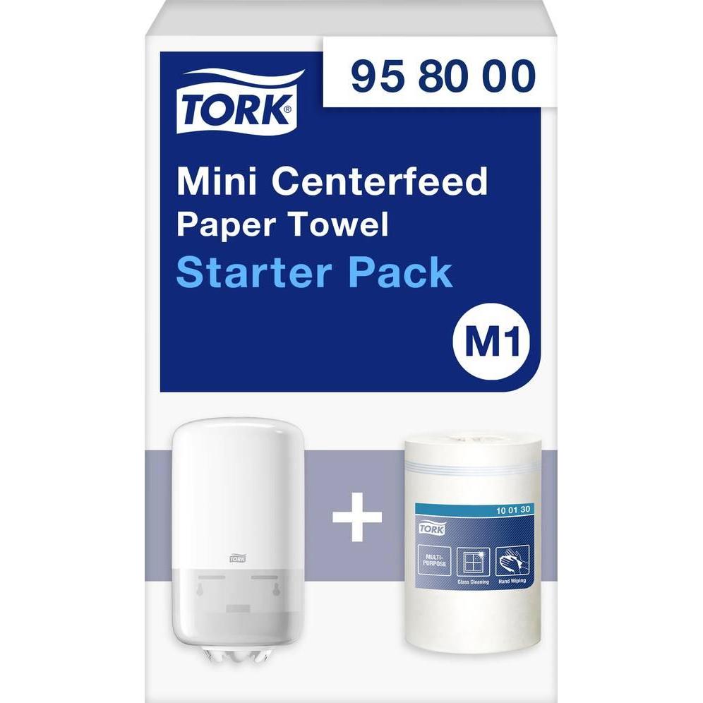 Thumbnail - Tork, Papierhandtuchspender, Mini Innenabrollungsspender Starter Set Weiss M1 958000 1 St.