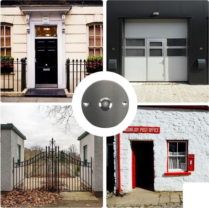 Immagine prodotto Perel Pulsante A Campana - Acciaio Inox - No (Cablato)