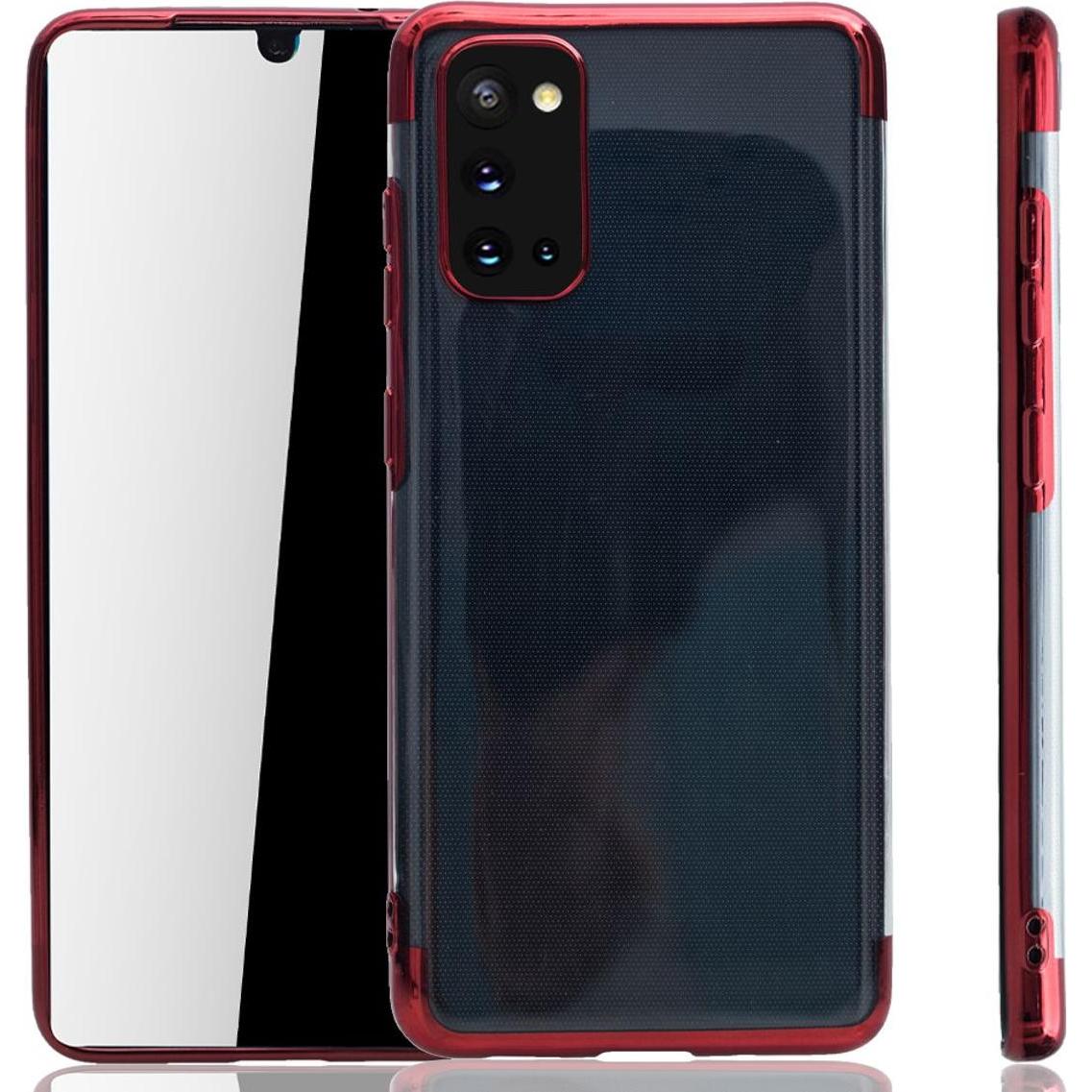 König Design Handyhülle für Samsung Galaxy A31 Schutzcase Backcover Bumper Etuis Rahmen Rot (Samsung Galaxy A31), Smartp...