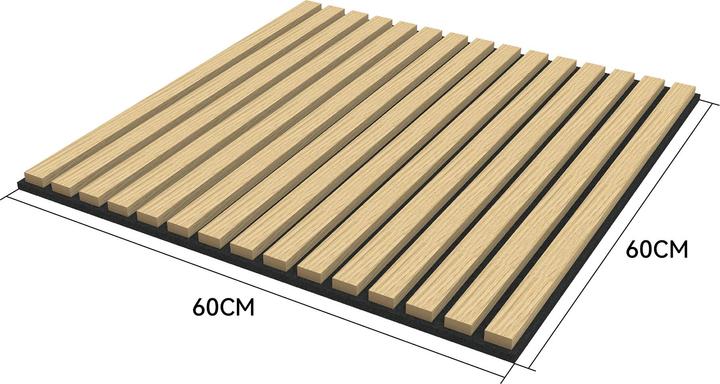 Actual product image neu.holz Akustik-Wandpaneel 4er Set Vang 1,44 m² Eichenoptik ()