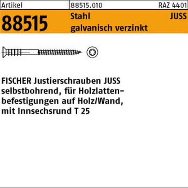 Produktbild Fischer Justierschraube JUSS 6x60 (100 Schrauben pro Stück, 6 x 60 mm)