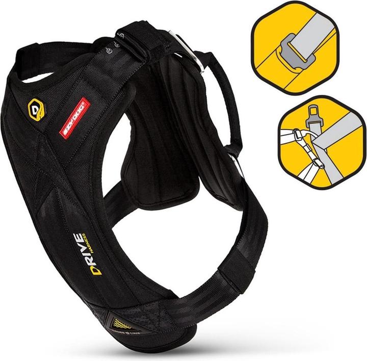 Image du produit EzyDog Harnais pour voiture Drive Dog (M, Chien, Général)