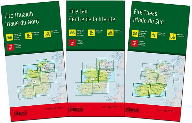 Actual product image Ireland, road and leisure map set 1:150,000, freytag & berndt