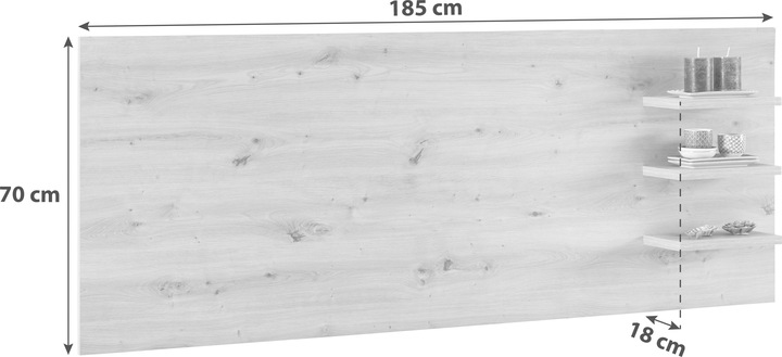 Produktbild James Wood TV Aufsatz (185 x 18 x 70 cm)
