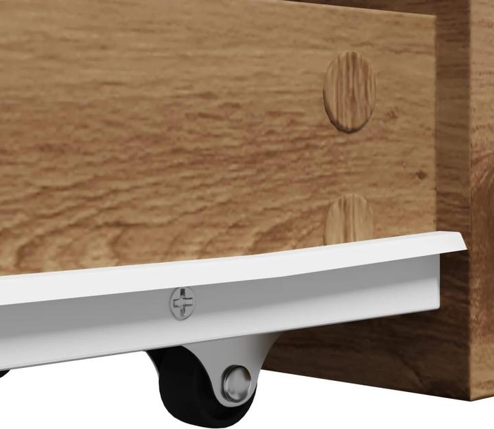 Image du produit vidaXL Armoire de salle de bain Étroite avec roulettes