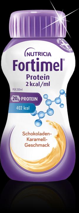 Immagine prodotto Fortimel Proteine 2Kcal cioccolato e caramello (Caramello, Cioccolato, 4 x)