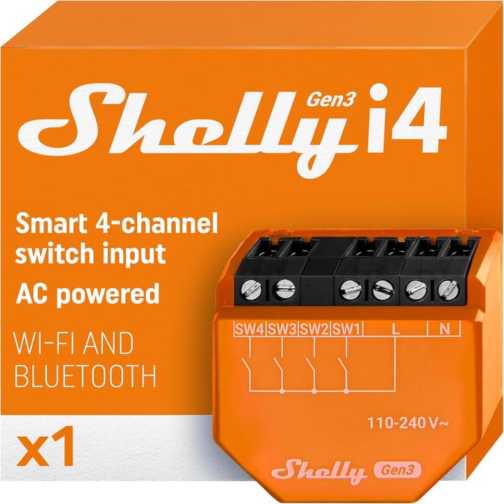 Actual product image Shelly i4 Gen3 (Switch actuator)
