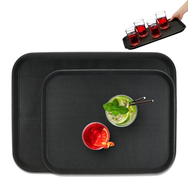 Produktbild Relaxdays 2x Serviertablett