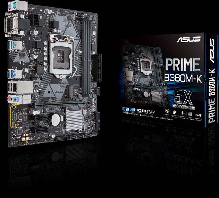Produktbild ASUS Prime B360m-K (LGA 1151, Intel B360, mATX)