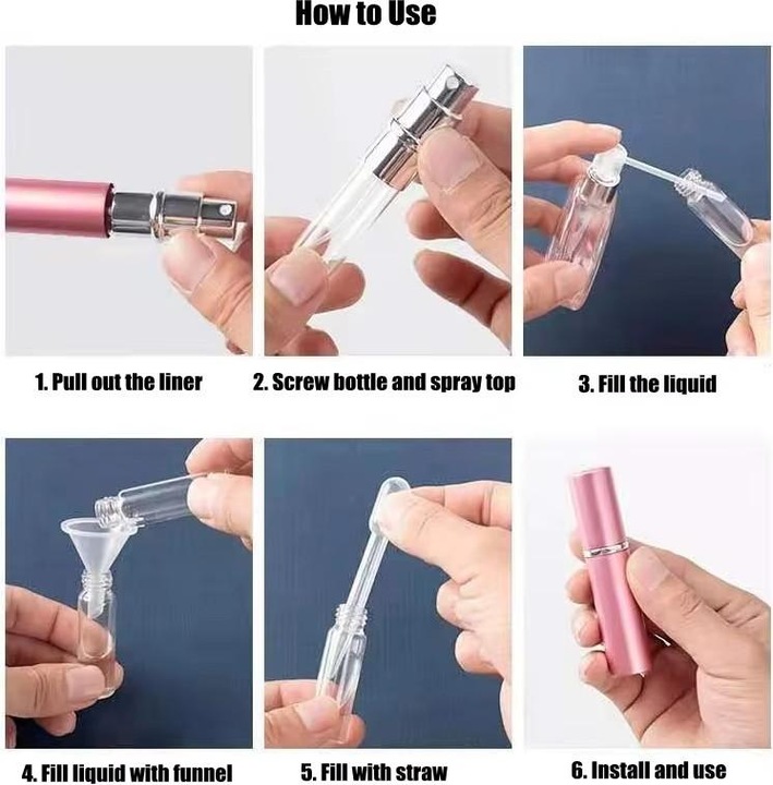 Actual product image Swissdetector 2 Refillable Fragrance Atomizers - 10 Ml - Pink (10 ml)