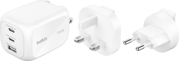 Image du produit Belkin BOOST Charge 100W USB-C Ladegerät 2xUSB-C/1xA WCH016hqWH (100 W)