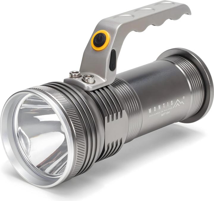 Montiss Aluminiowa ręczna latarka akumulatorowa LED MT154 (15 cm)