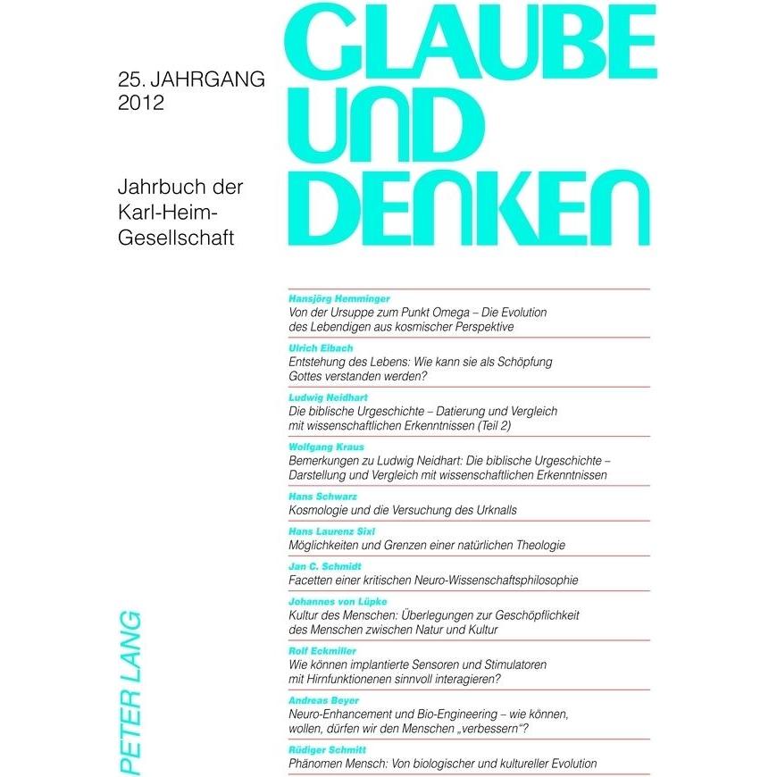 Glaube und Denken, Fachbücher von Martin Rothgangel, Ulrich Beuttler