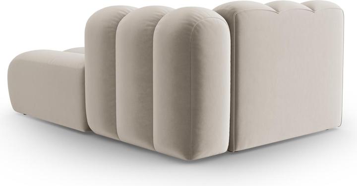 Image du produit Micadoni Velours Méridienne Droite, "Lupine", 2 Places, 117x177x70Fabriqué en Europe (Recamière)