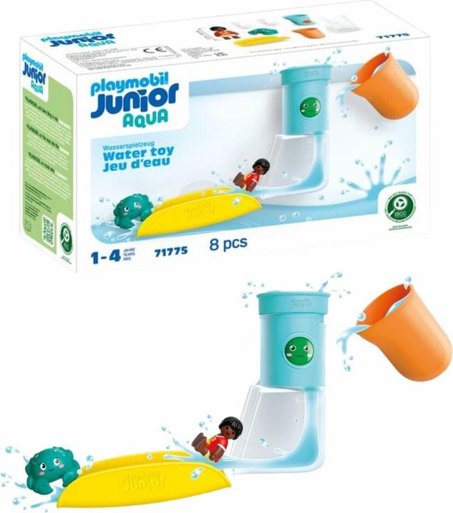 Produktbild Playmobil JUNIOR AQUA: Wasserfalltank mit Rutsche (71775, Playmobil Junior)