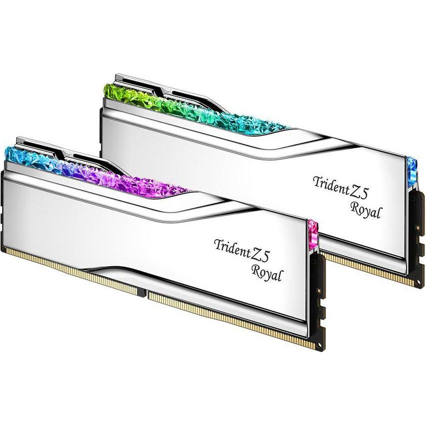 G.Skill Trident Z5 Royal (2 x 16GB, 6800 MHz, RAM DDR5, DIMM), Memoria RAM, Argento