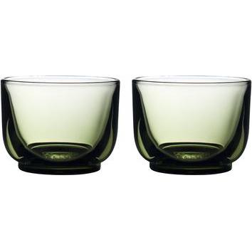 Fellow 2er-Set Pirch Cortado-Gläser, 120 ml, Grün, Bicchieri, Verde