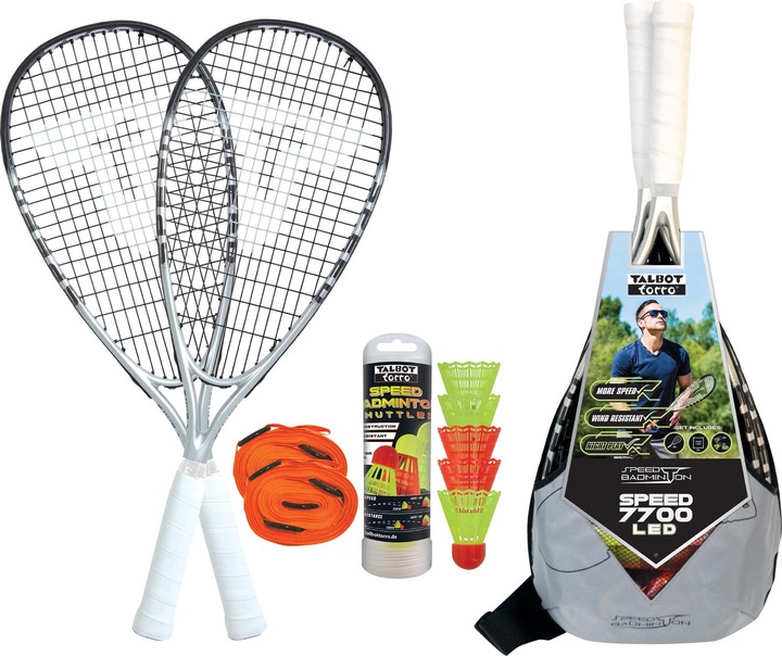 Actual product image Talbot Torro Speedbadminton Set Speed 7700 LED