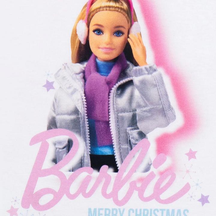 Produktbild Barbie TShirt Mädchen weihnachtliches Design (128)