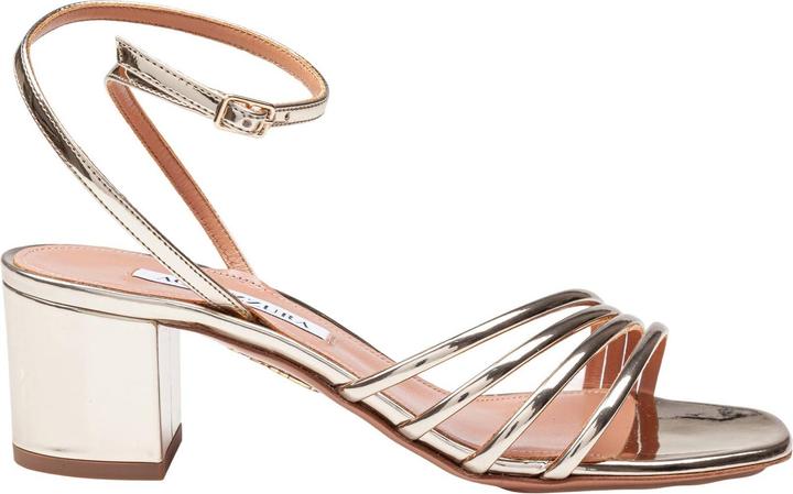 Immagine prodotto Aquazzura latour sandal 50 in laminated leather color light gold (50)