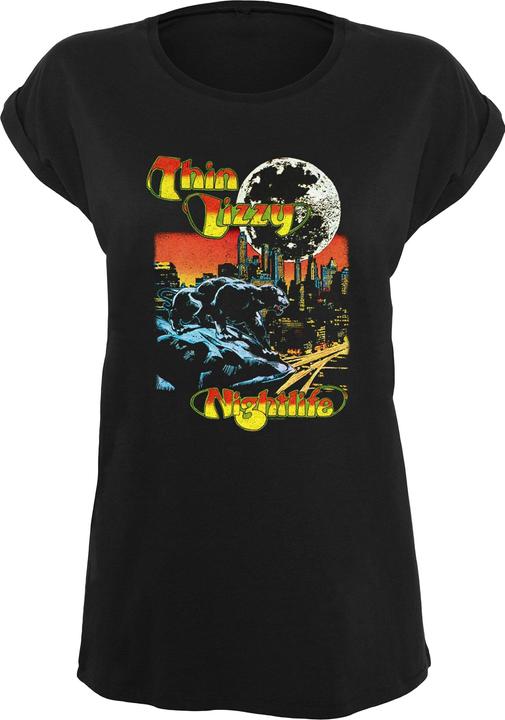 Merchcode Ladies Thin Lizzy - TL Nightlife Basic T-Shirt - 181513 (M)