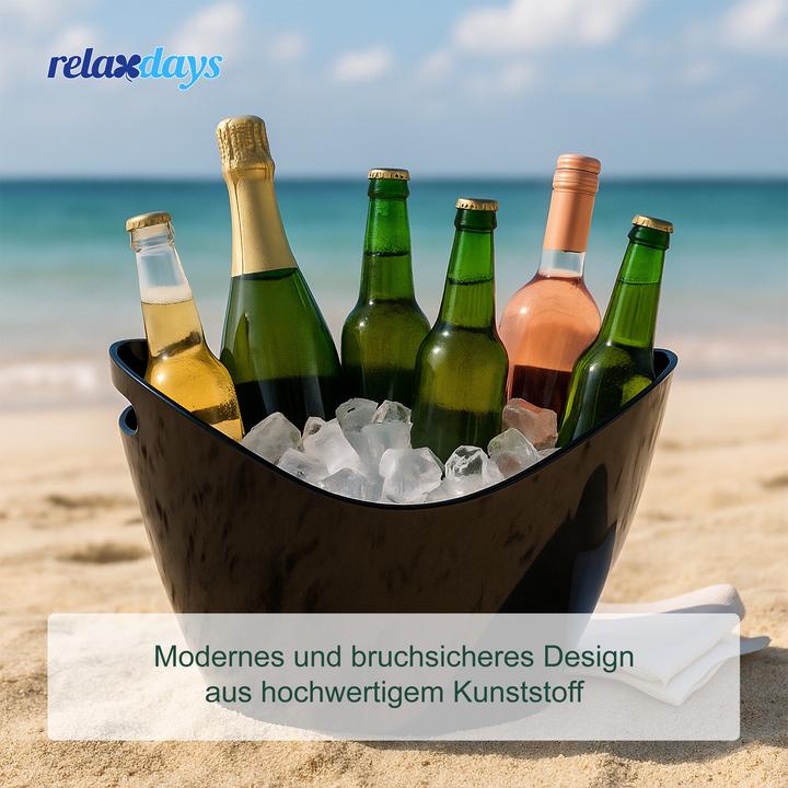 Actual product image Relaxdays Eiseimer 8l schwarz