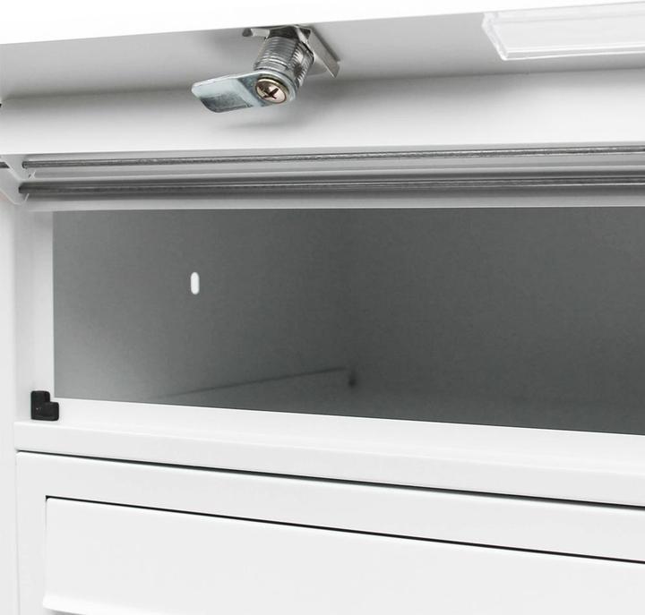 Actual product image Wiltec 8 letterbox system white 2x4 compartments letterbox Post