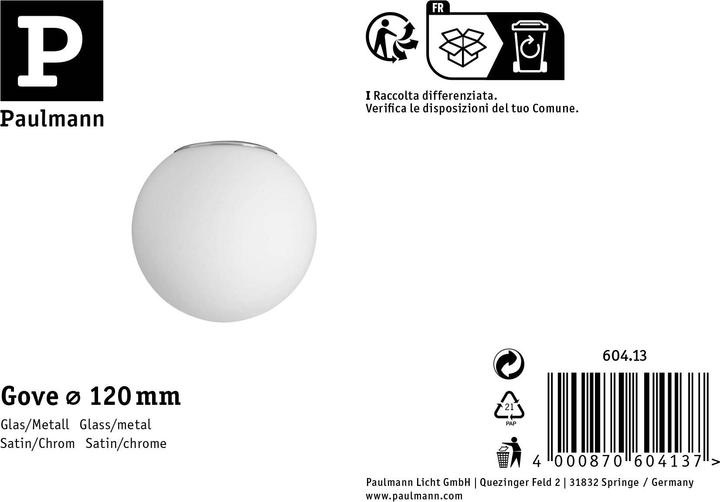 Produktbild Paulmann Gove Ersatzglas