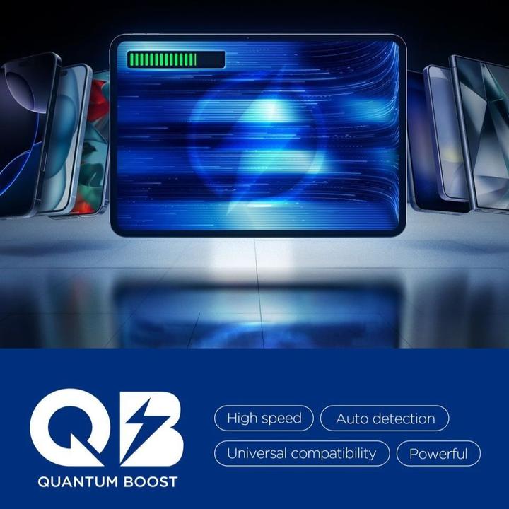 Produktbild Spigen - Wall Charger Essential (EE352EU) - USB, Type-C, Fast Charging, Quantum Boost, 35W - Black (35 W, 2 Ports)