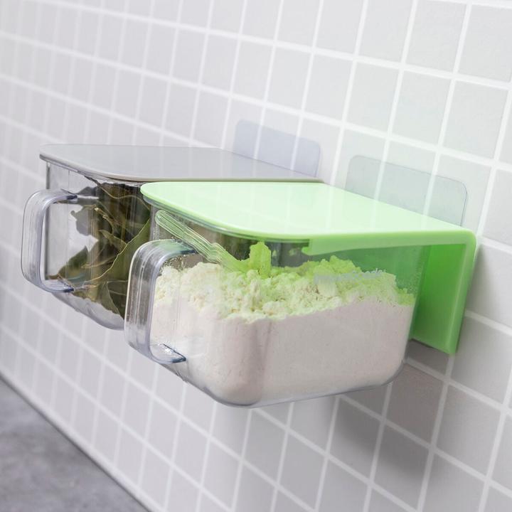 Actual product image InnovaGoods 2x self-adhesive kitchen container (0.42 l)