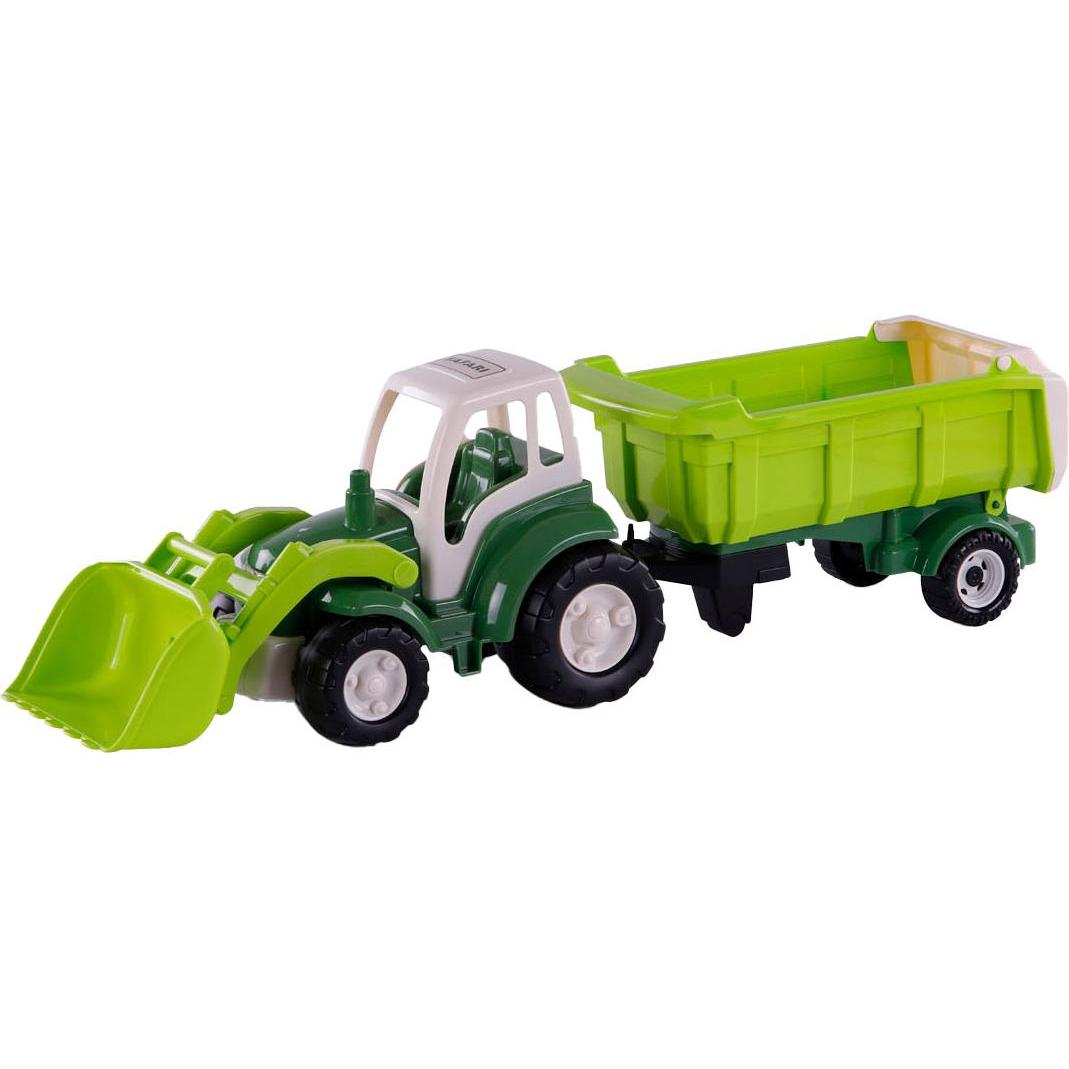 Polesie Cavallino XL Traktor grün mit Kippanhänger, 86,5 cm