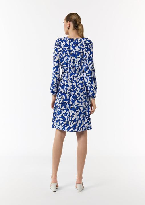 Image du produit Comma Kleid Gemustertes Midi-Kleid mit Faltenausschnitt (34)