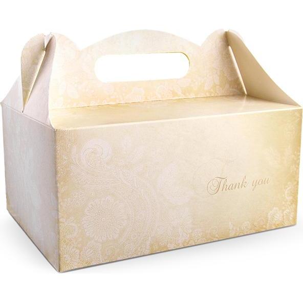 Partydeco Scatole decorative per torte nuziali (1 confezione / 10 pz.), Portatorta, Multicolore