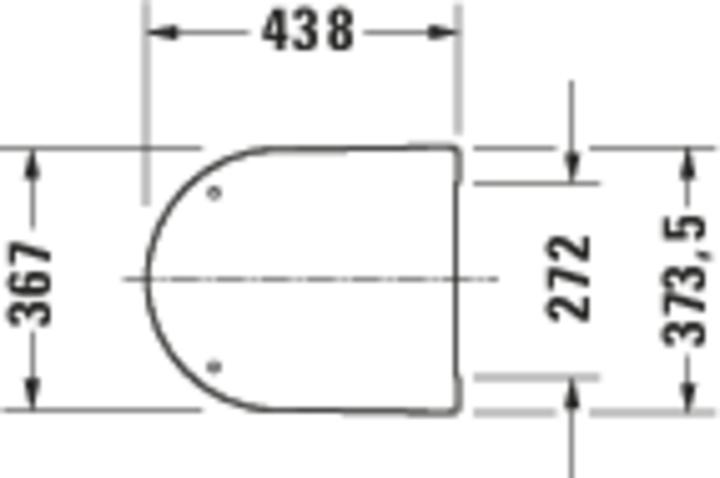 Produktbild Duravit ME by Starck WC-Sitz Compact, Scharniere Edelstahl, mit Absenkautomatik