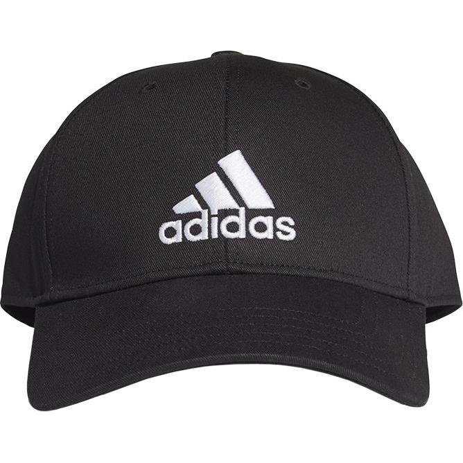 Thumbnail - adidas, Herren, Cap, Baseball Cotton Twill Kappe, Black/Black/White, OSFM, Schwarz, (One Size)