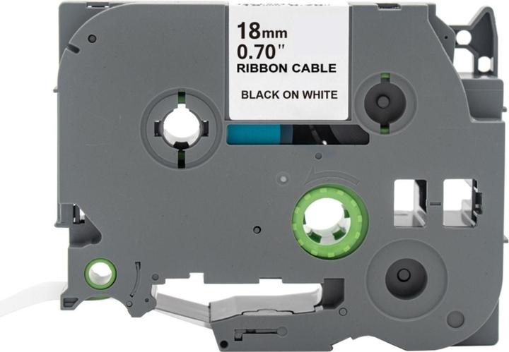 Produktbild Hermex Alternatives Etikettenband zu Brother TZe-FX241 Beschriftungsband (1.80 cm, Schwarz, Weiss)