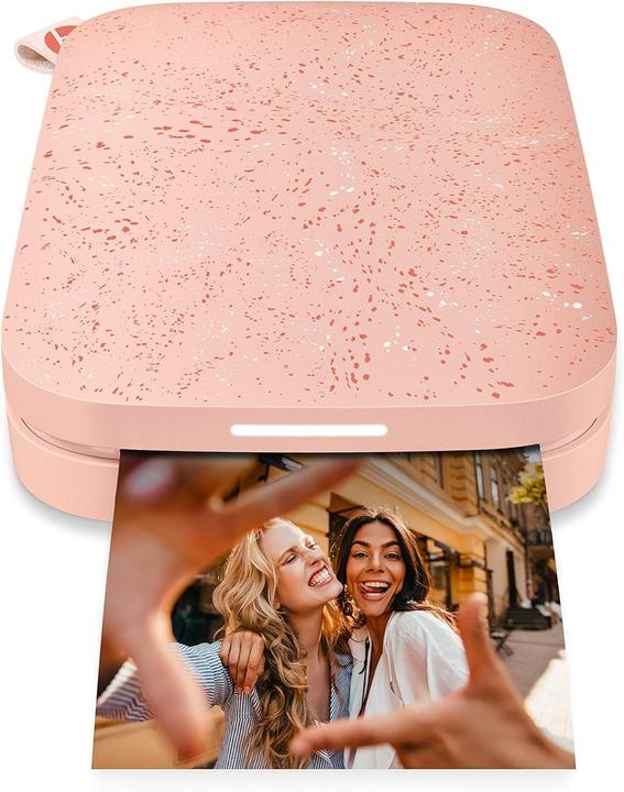 Actual product image HP Sprocket Portable Instant Photo Printer, 2 x 3 inches, (Pink) Scrapbook Bundle (Colour)