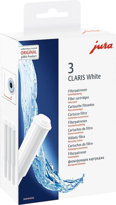 Immagine prodotto Jura CLARIS Set di 3 cartucce filtranti bianche per IMPRESSA C5