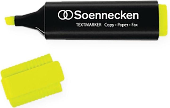 Produktbild Soennecken Textmarker Strichstärke: 2-5 mm Schreibfarbe: gelb (Gelb, 5 mm, 1 x)