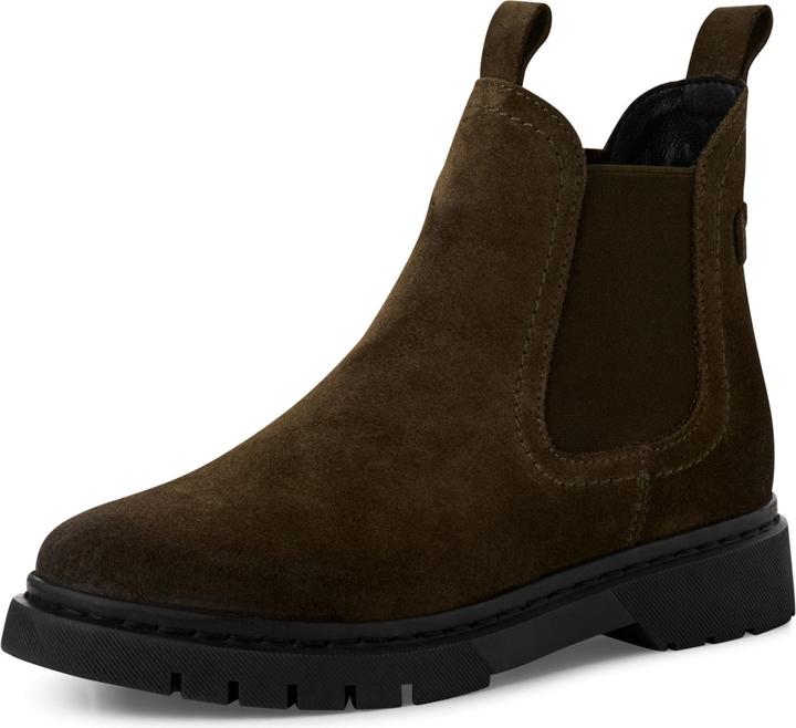 olive suede