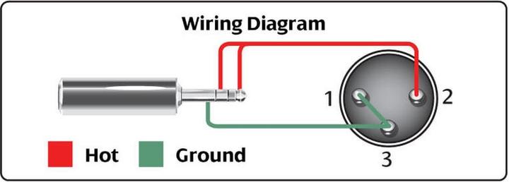 Actual product image Hosa XVM-110M - Cable XLR3M - 3.5mm TRS (3 m)