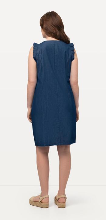 Actual product image Ulla Popken Eco Cotton wing Sleeve V-Neck Dress (56)