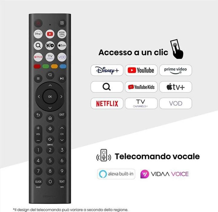 Image du produit Hisense Smart TV QLED4K UHD, Schwarz, E (65", QLED, DHU)