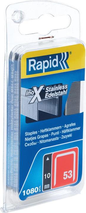 Produktbild Rapid Typ 53 Feindrahtklammer 10 mm Edelstahl