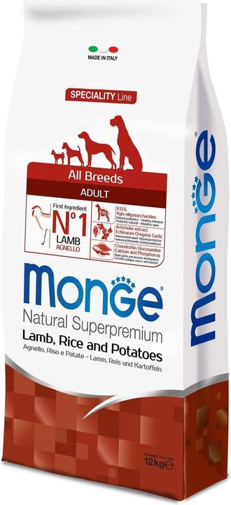 Actual product image Monge Speciality Line All Breeds Adult Lamb, Rice & Potatoes (Adult, 1 pcs., 12000 g)