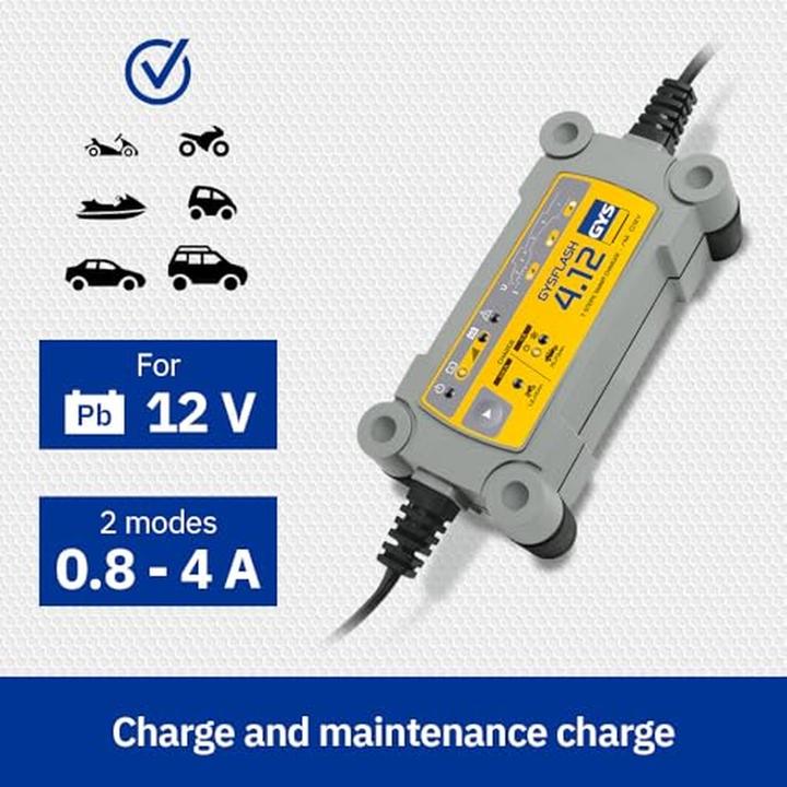 Actual product image GYS Charger FLASH 4.12 (12V, 4 A)
