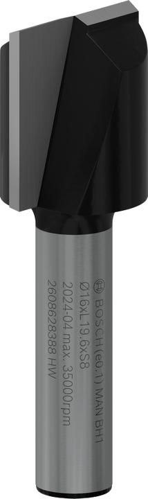 Actual product image Bosch Professional Zubehör Groove cutter, 8 mm, D1 16 mm, L 19.6 mm, G 51 mm. For hand milling cutters