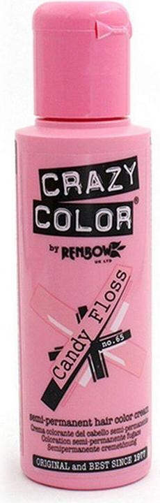 Produktbild Crazy Color Renbow Semi-Permanent Hair Color Dye candy floss 65 - 100 ml, 1er pack (1 x 115 g) (65)