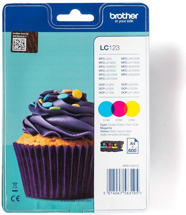 Immagine prodotto Brother LC-123 Rainbow Pack (M, Y, C)